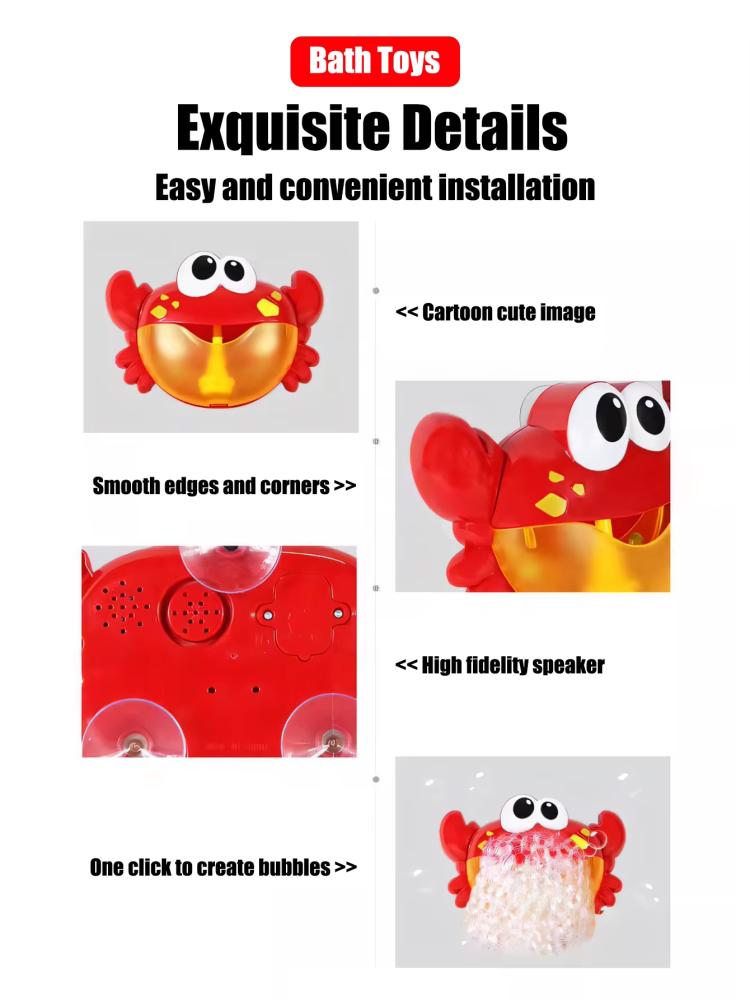 لعبة السلطعون صانعة الفقاعات لوقت الاستحمام