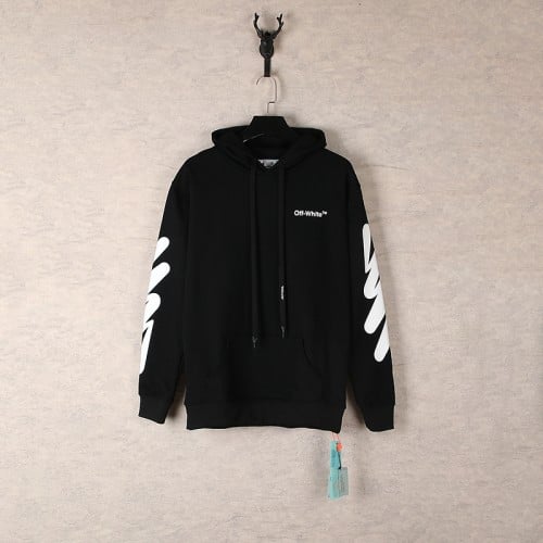 Off white spray discount hoodie