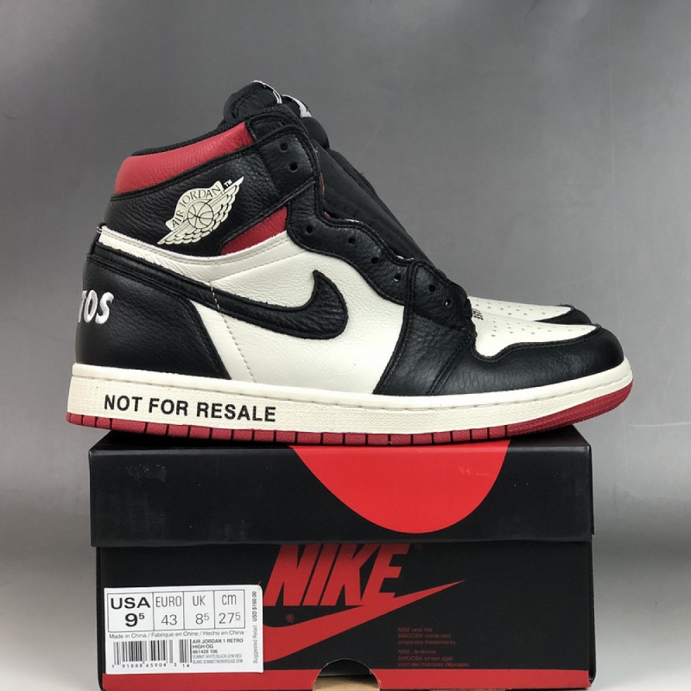 Not for resale jordan 1 outlet red