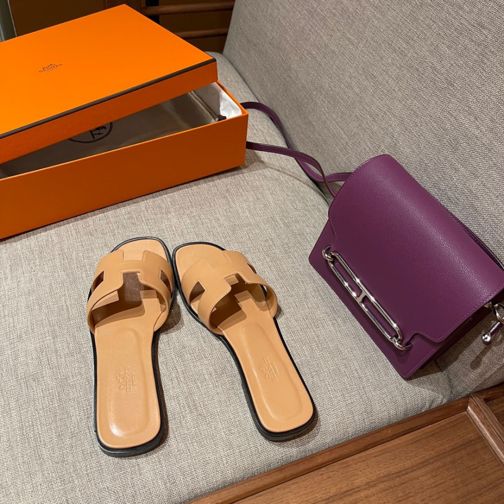 NEW Hermes H021056Z Oran Sandal Gold / 03 Box 37.5 Sandals AUTHENTIC NWT |  eBay