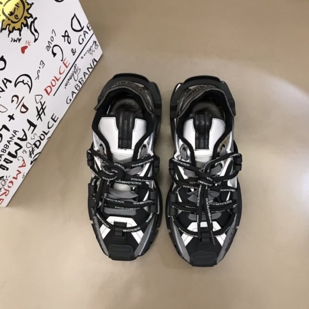 未使用級 DOLCE&GABBANA 3ピース ペイズリー ストライプ ブラック dolce & gabbana space sneakers - b3 store | b3