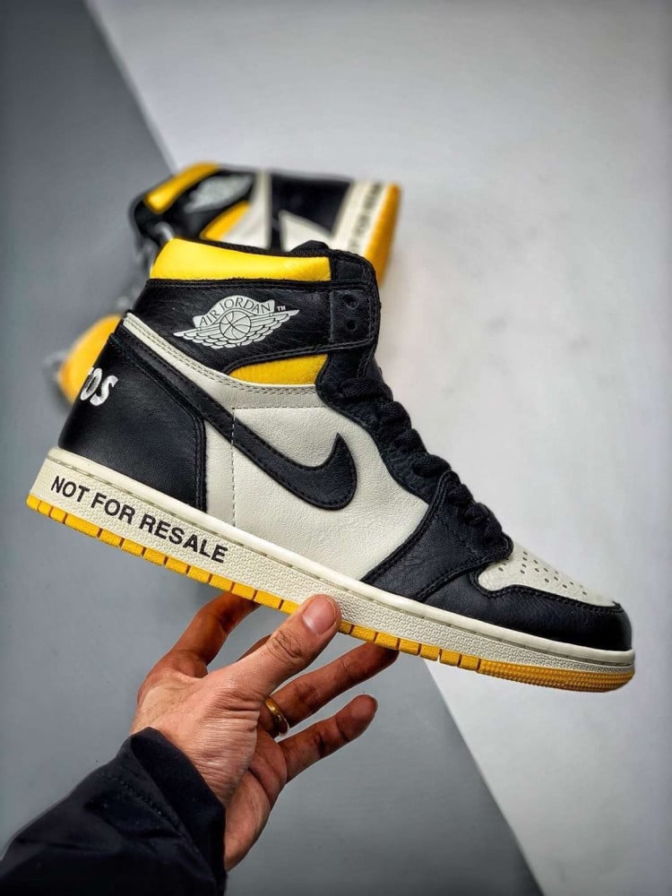 Jordan 1 yellow not for resale best sale