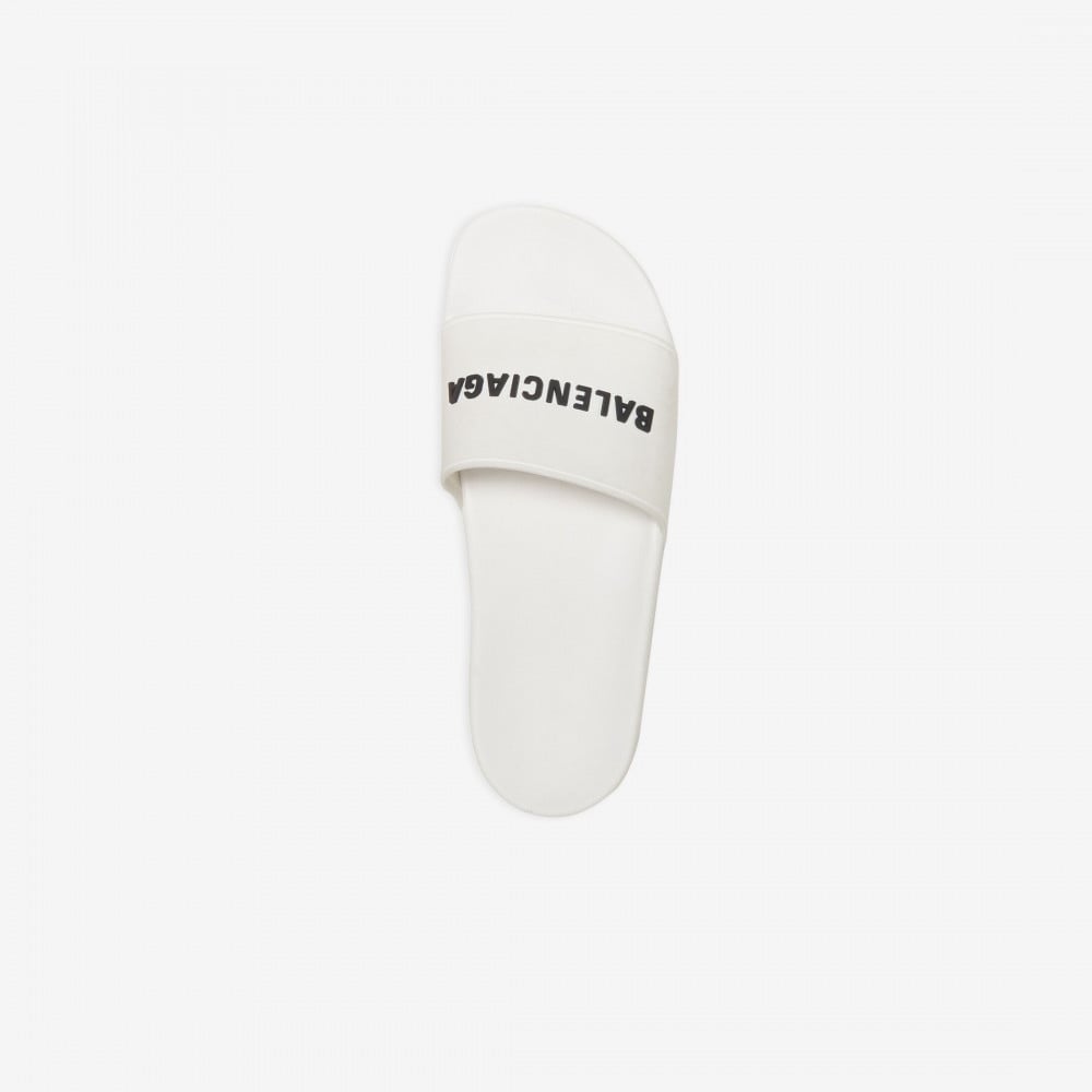 Balenciaga white slippers sales