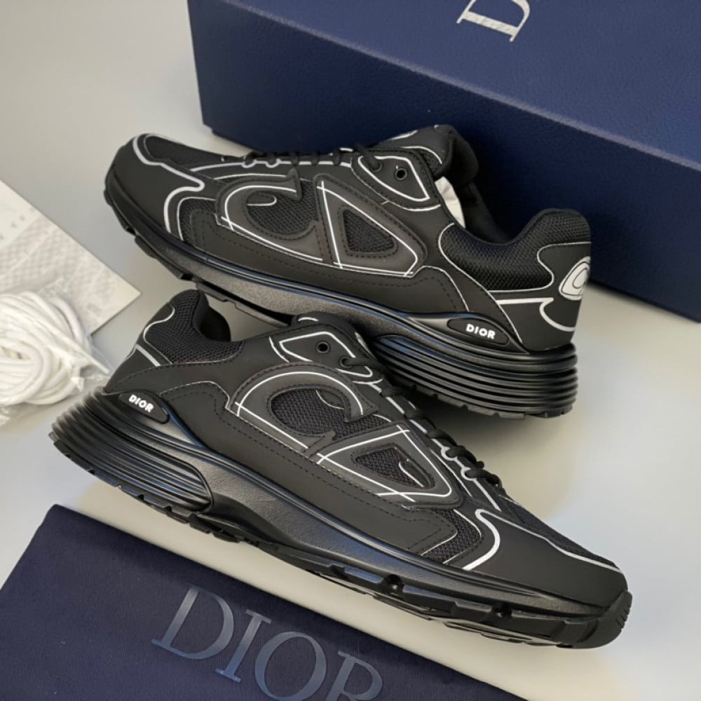 Dior B22 Shoes Christian Dior Sneakers Yellow White Black Reflective Sz 43