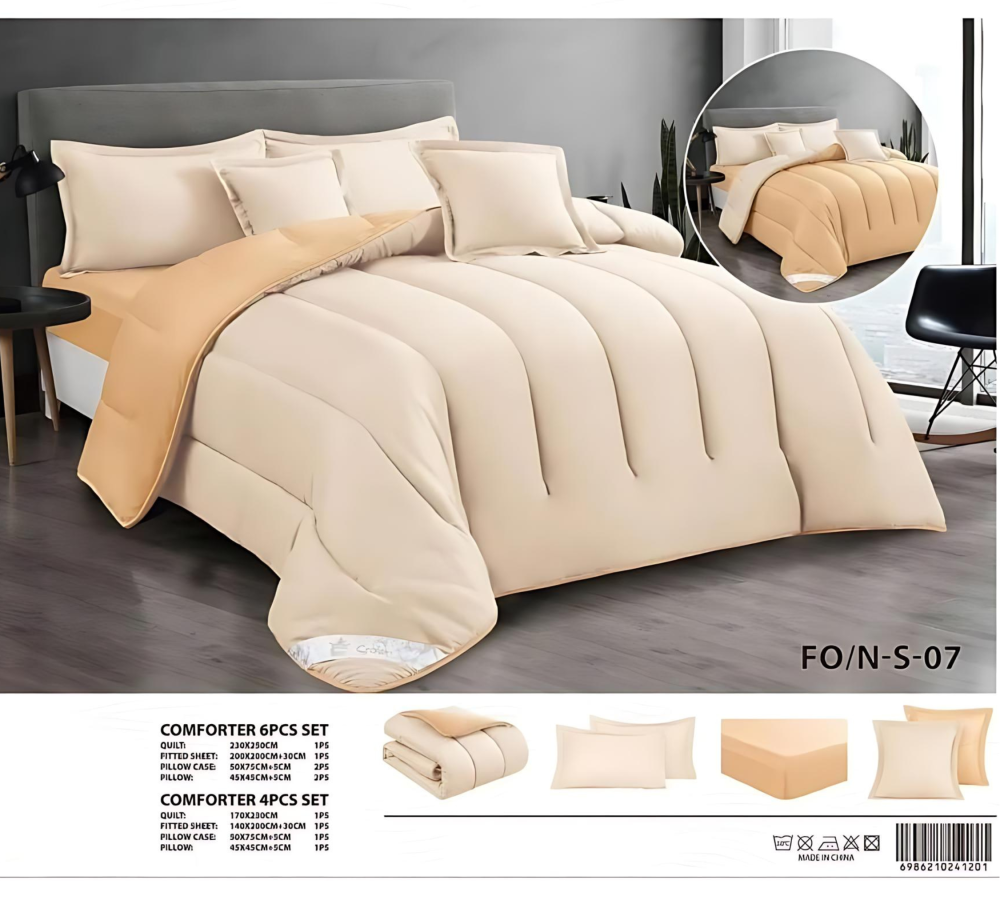 مفرش كراون صيفي فاخر مايكرو فايبر  5-قطع