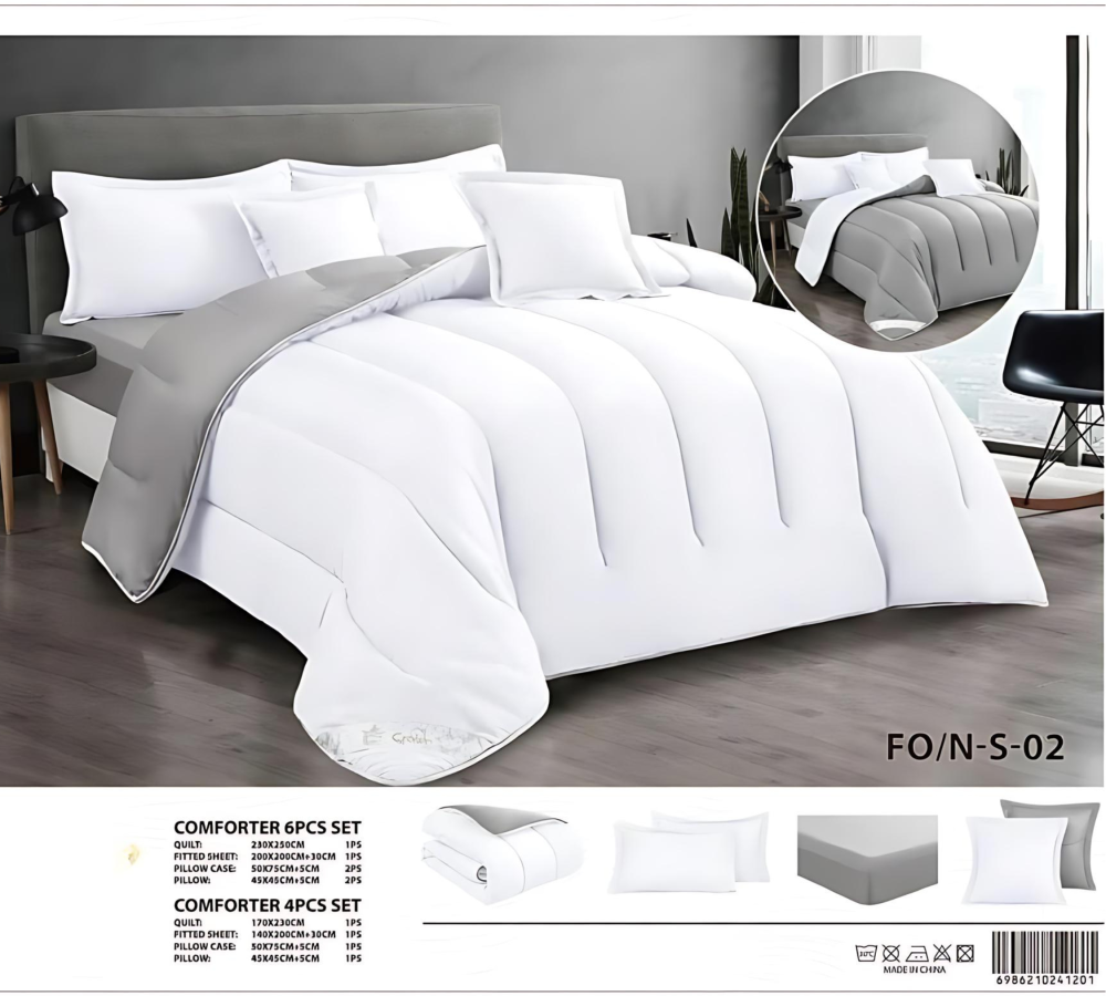 مفرش كراون صيفي فاخر مايكرو فايبر  5-قطع