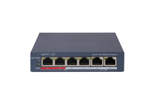 4 Port Fast Ethernet Unmanaged POE Switch - محول ش...