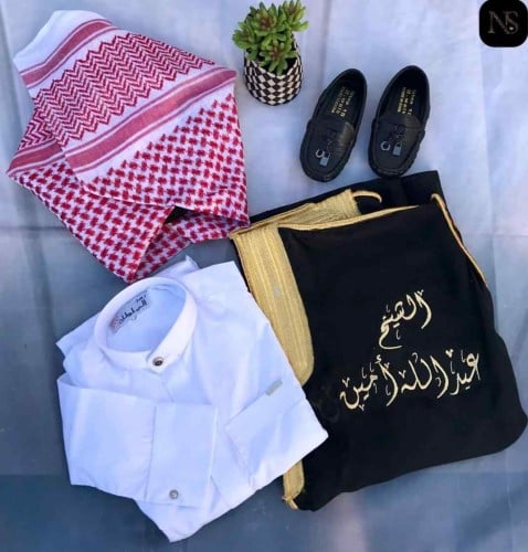 هدايا اطفال اولاد طقم ثوب اطفال شماغ مواليد بشت اط...