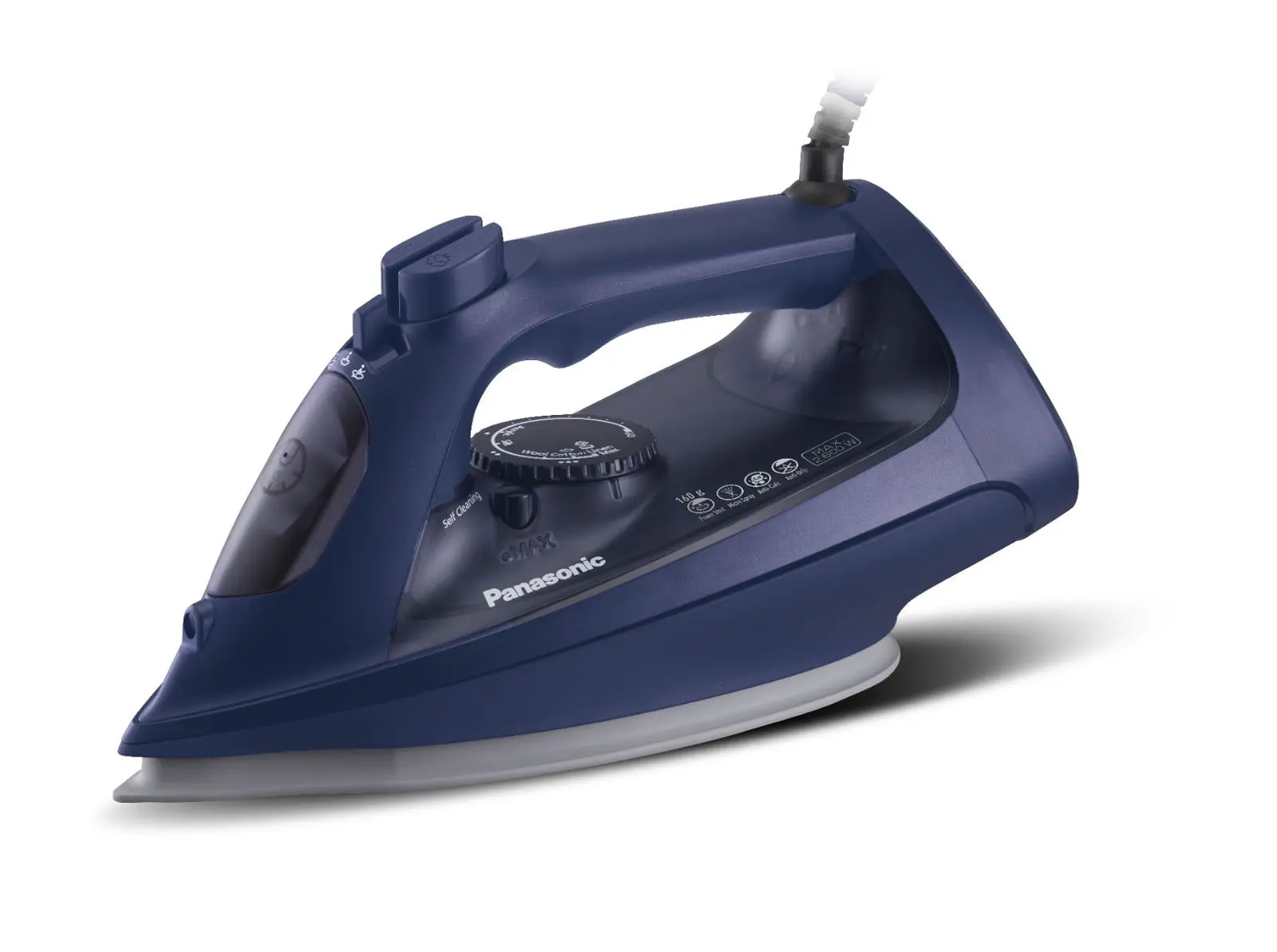 Panasonic Powerful Steam iron 2600W 300ml Upto 40g/min Steam Amount 160g/min Powershot Blue