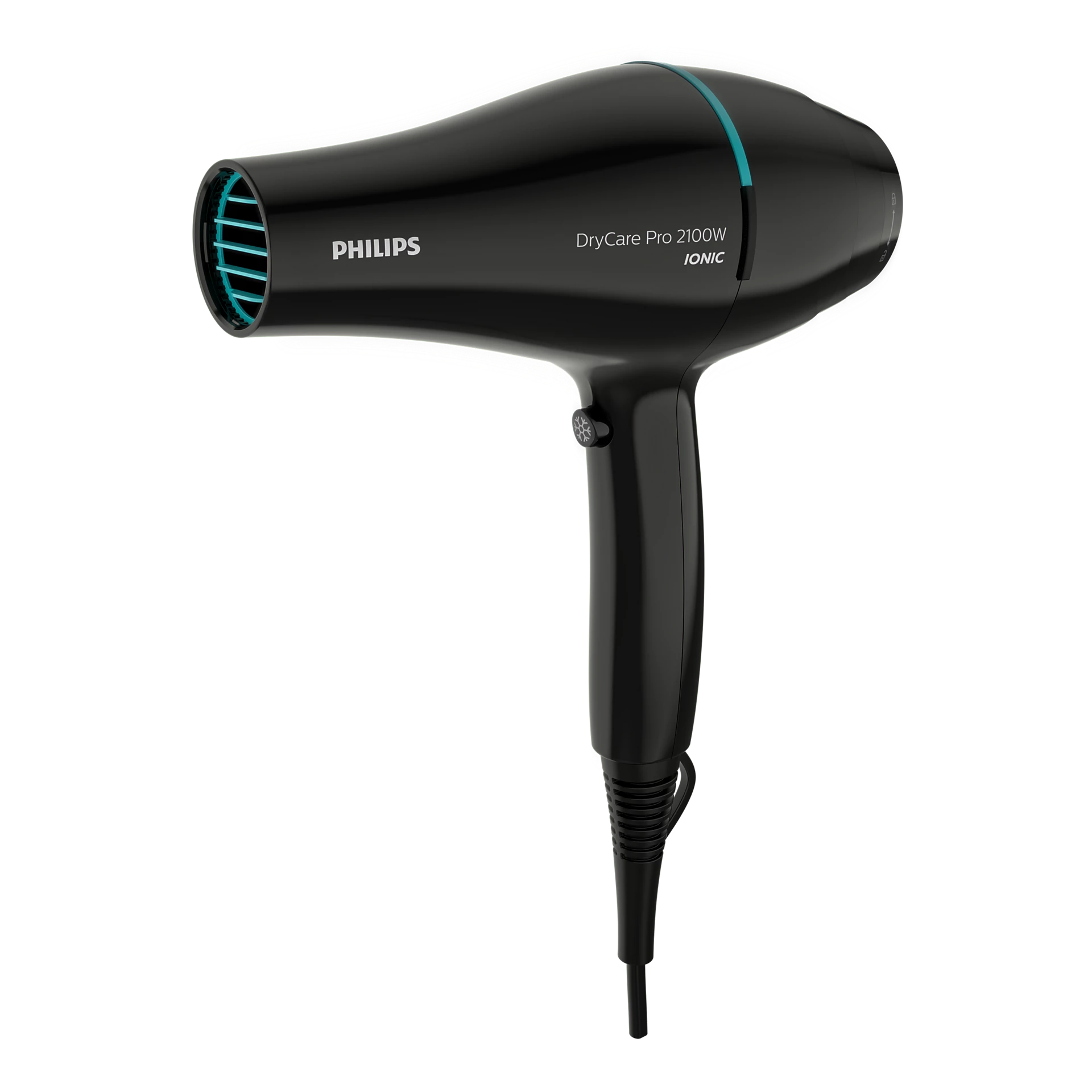 Philips Pro Hair Dryer – Fast and Powerful for Professional Results with Heat Protection and Ionic Care, 2100W – Black