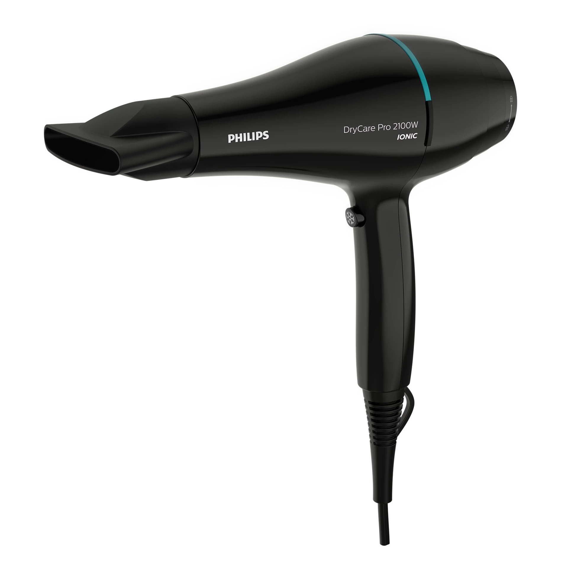 Philips Pro Hair Dryer – Fast and Powerful for Professional Results with Heat Protection and Ionic Care, 2100W – Black