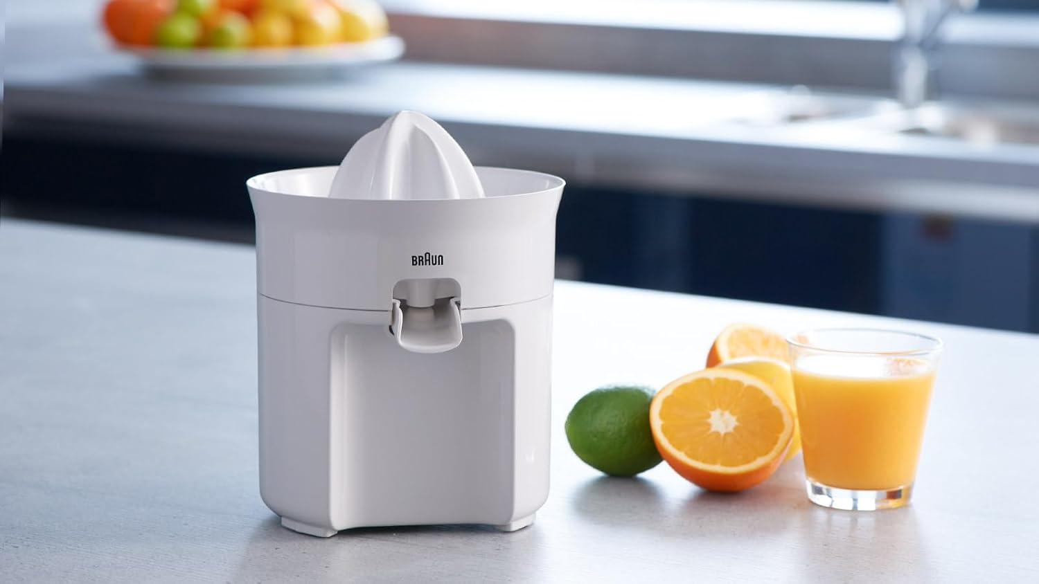 Braun Citrus Juicer 60W Anti Drip Spout Dishwasher Safe White
