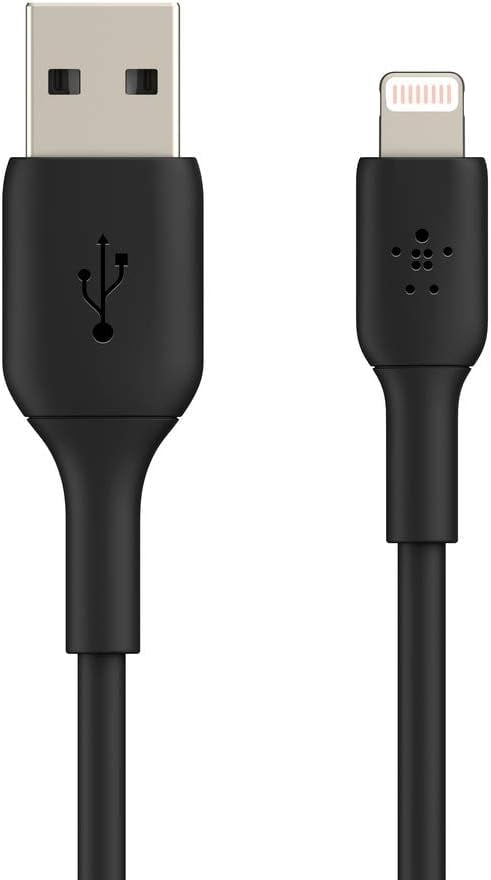 كيبل Belkin Boost Charge Lightning إلى USB-A بطول 3 متر باللون الأسود