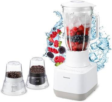 Panasonic Blender 800W Ice Crushing 2 Mill Attachment White