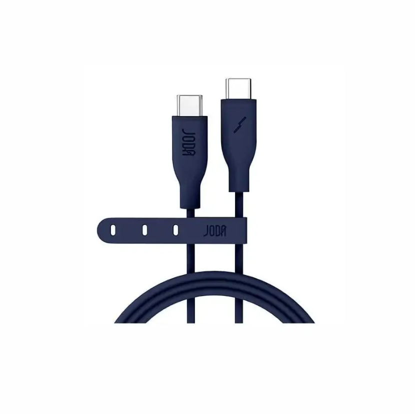 جودا  سلك Type-C إلى Type-C بقوة 60 واط وطول 1 متر , اسود