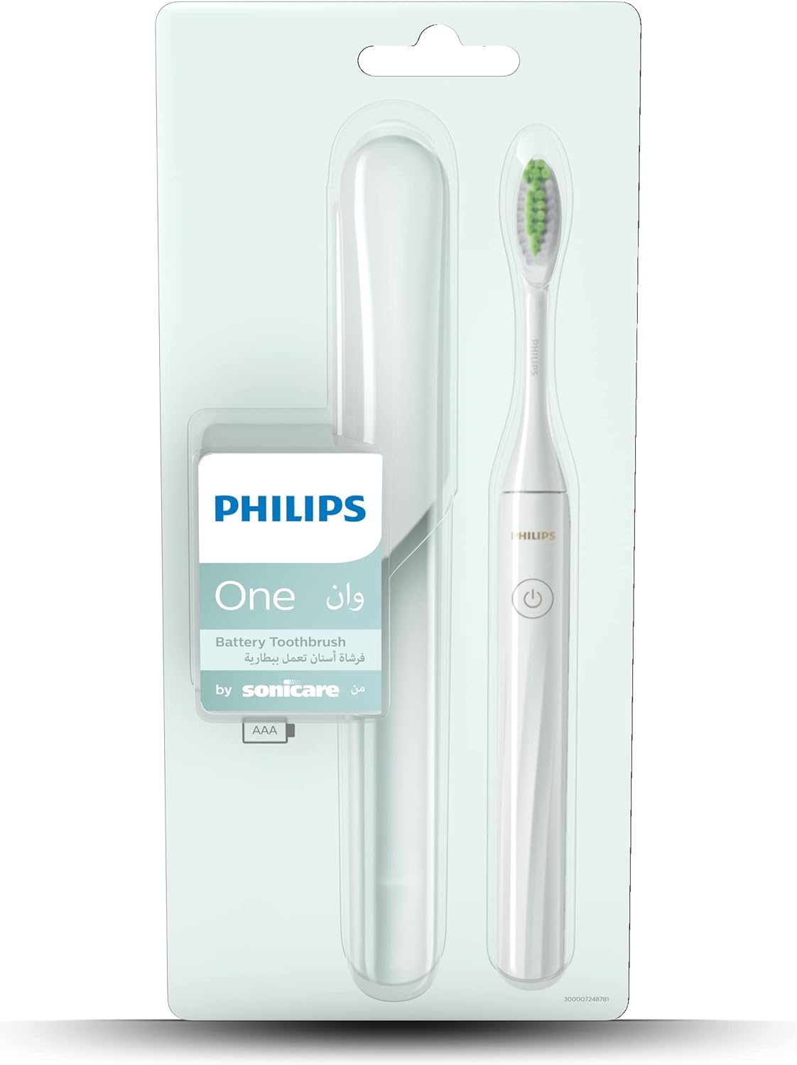 فيليبس فرشاة اسنان تعمل بالبطارية مع حافظة باي سوني كير تصميم رفيع وخفيف الوزن