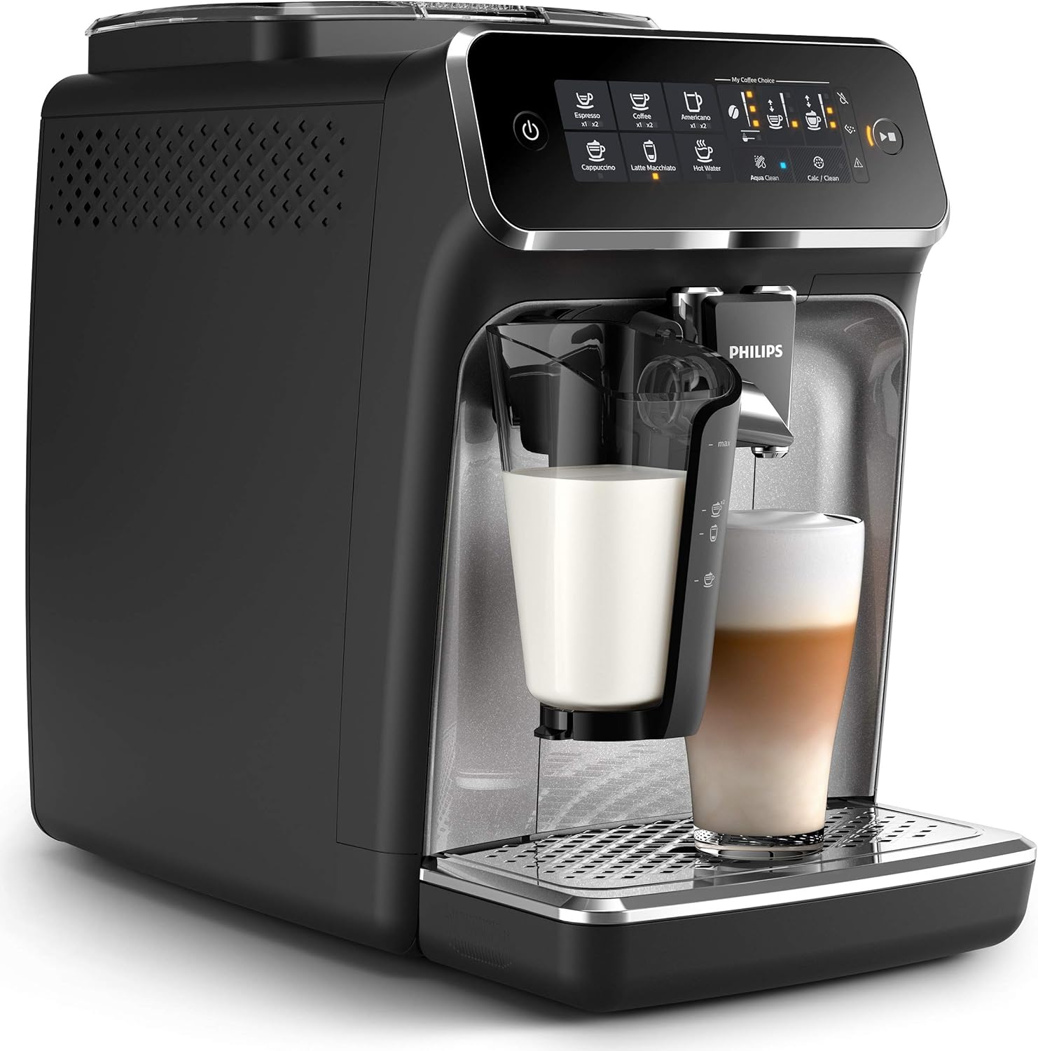 Philips Fully Automatic Espresso Machine Easily Make Espresso Coffee Cappuccino Americano and Latte Macchiatoِ 3200 Series