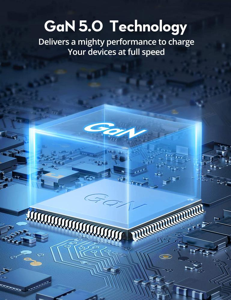 راف باور - شاحن جداري صغير الحجم يحتوي على تقنية PD يدعم الشحن السريع ومزود بمنفذ تايب سي يعمل 30 واط - اسود