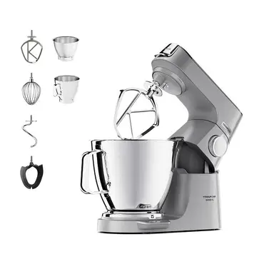 كينوود ماكينة مطبخ من تيتانيوم شيف بيكر اكس ال، خلاط قائم مع خطاف عجن، مضرب ووعاء سعة  6.7 لتر سعة 5 مضارب 1800  واط قدرة.