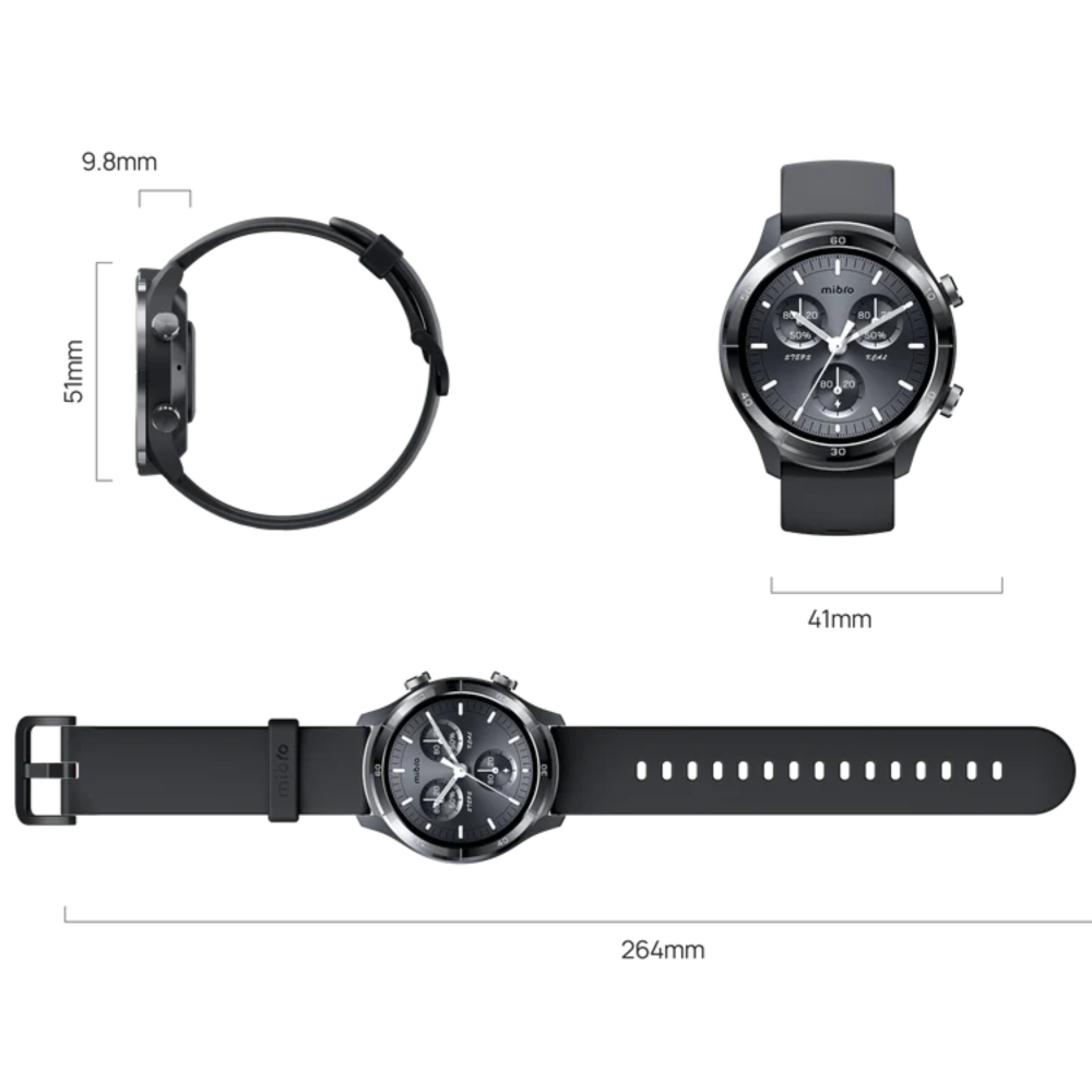 ميبرو A3 ساعة ذكيه  رمادي داكن 1.39