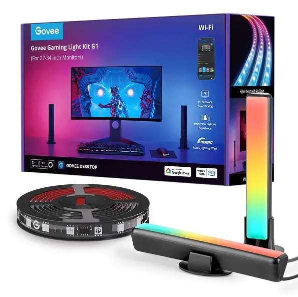 قوفي إضاءة خلفية وإضاءة عمودية لشاشة PC