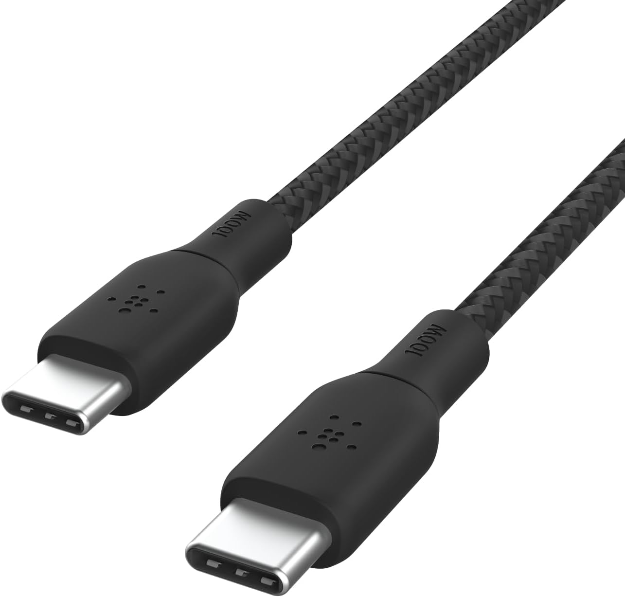 Belkin Braided USB-C to USB-C Cable 100W Cable 2M Black