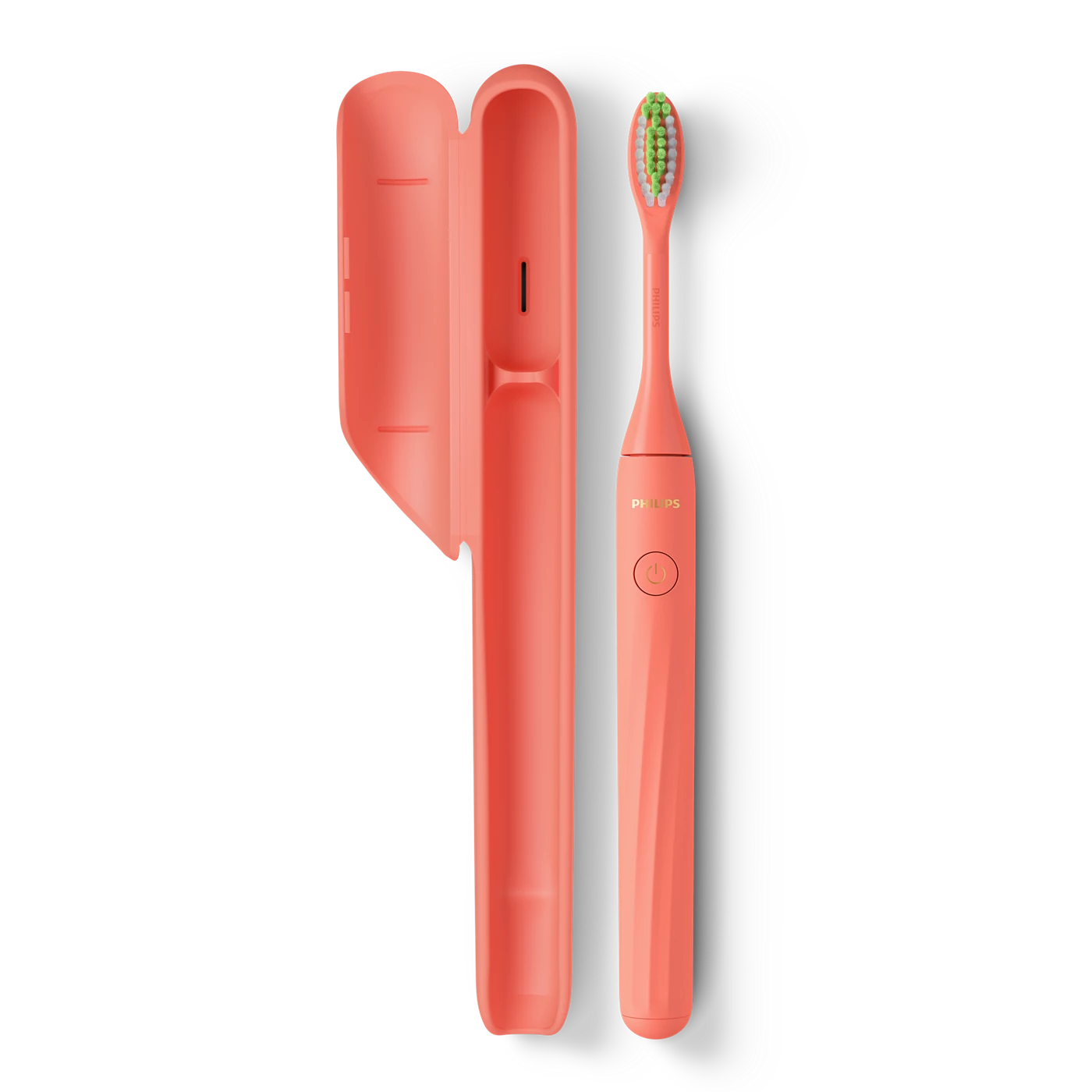 فيليبس فرشاة اسنان وان تعمل بالبطارية مع حافظة من سوني كير ميامي كورال يدوي