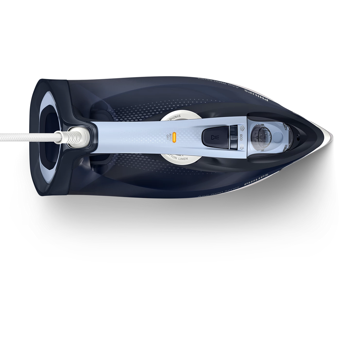 فيليبس جهاز كي بالبخار طراز 7000 اتش في 2800 واط قاعدة ستيم جلايد بلس بخار عمودي إيقاف تلقائي