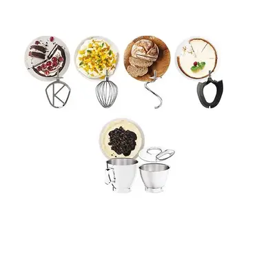 كينوود ماكينة مطبخ من تيتانيوم شيف بيكر اكس ال، خلاط قائم مع خطاف عجن، مضرب ووعاء سعة  6.7 لتر سعة 5 مضارب 1800  واط قدرة.