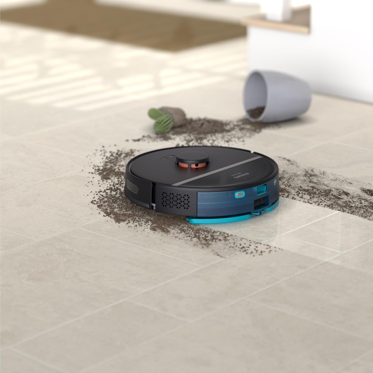Philips Robot Vacuum and Mop  in Dark and Beluga Metallic