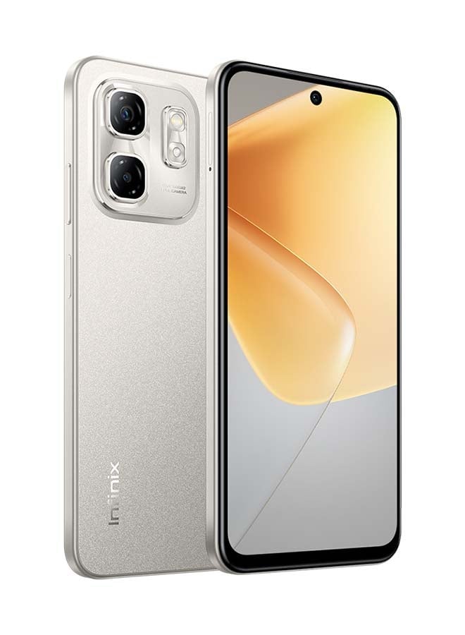 إنفينيكس Hot50i ثنائي الشريحة، رمادي تيتانيوم، ذاكرة وصول عشوائي (RAM) سعة 4GB وذاكرة تخزين 128GB يدعم تقنية الجيل الرابع