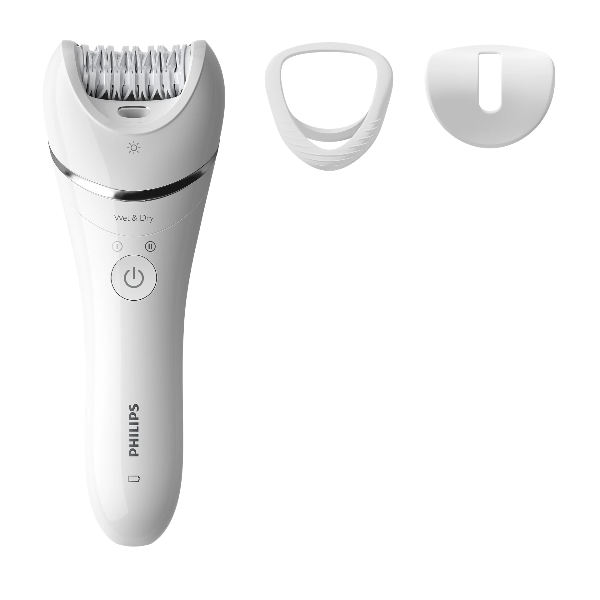 فيليبس جهاز إزالة الشعر للاستخدام الجاف والرطب سلسلة 8000 لون أبيض
