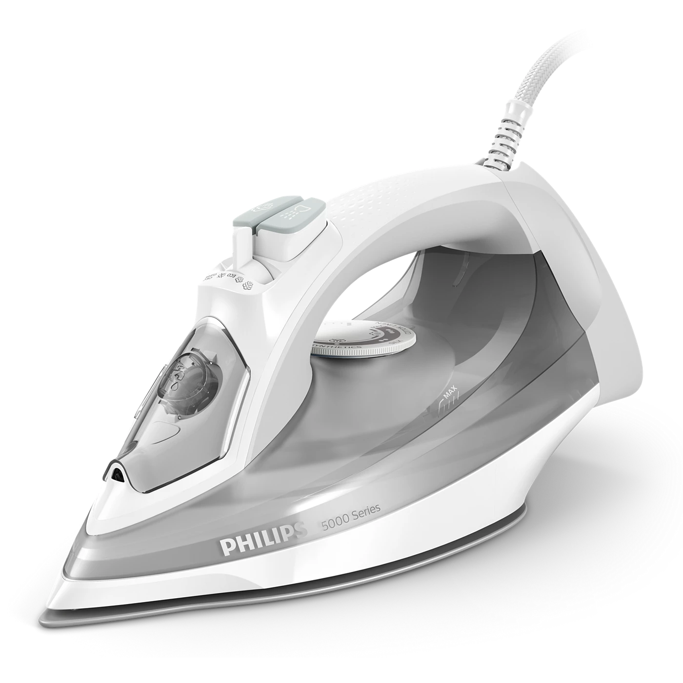 Philips Series 5000 Steam Iron 320 ml 2400 W Grey/White