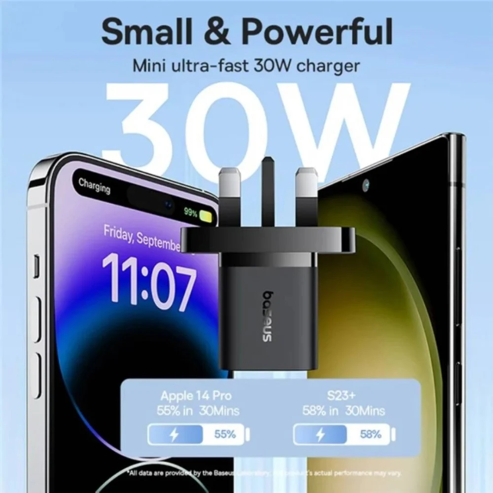 بيسوس - فيش جداري بمنفذ تايب سي بقوة 30 واط