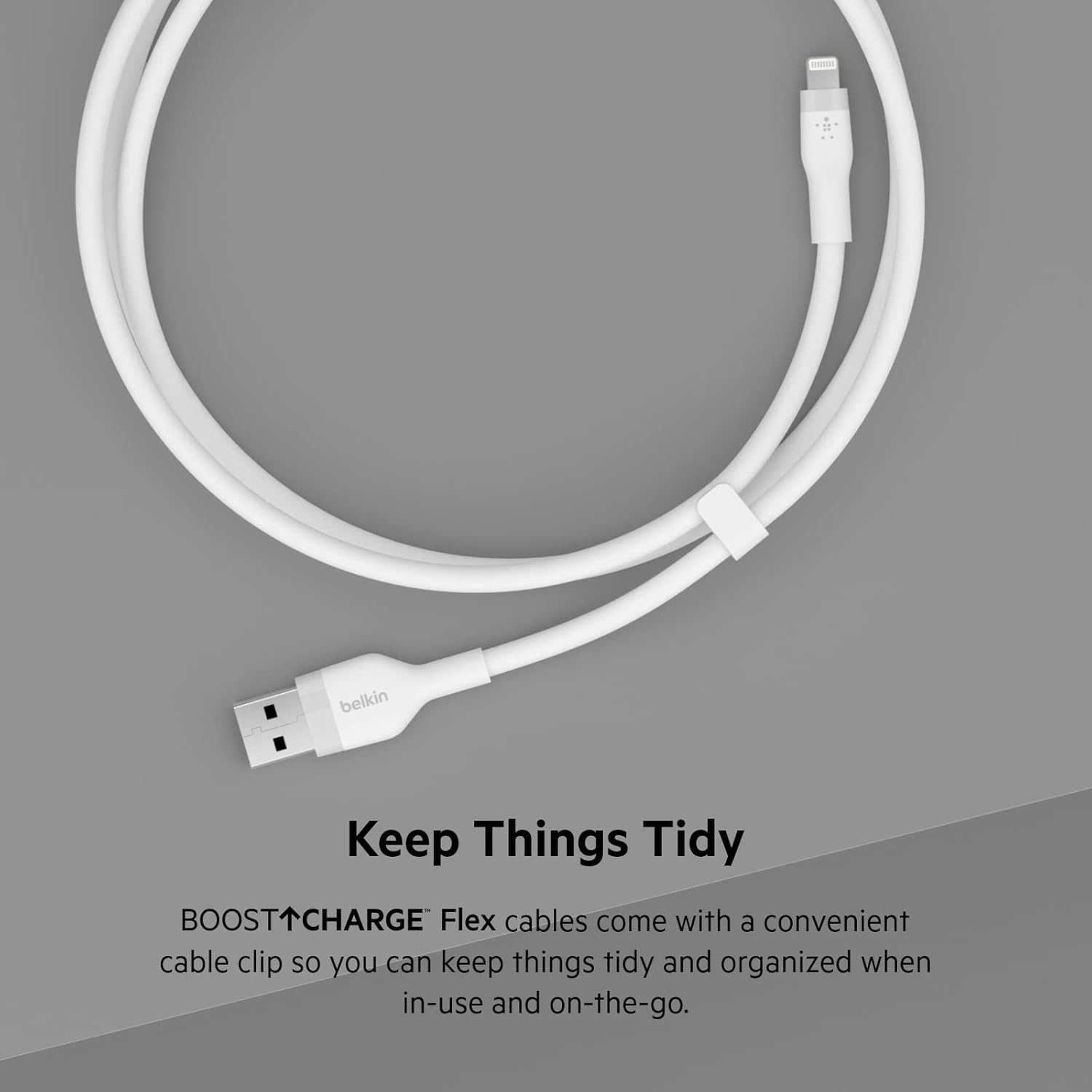 Belkin Boost Charge Lightning to USB-A Cable 1M White