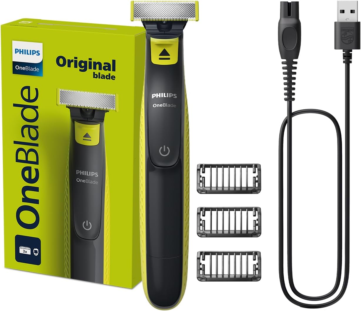 Philips OneBlade Face Trim edge and shave any length of hair