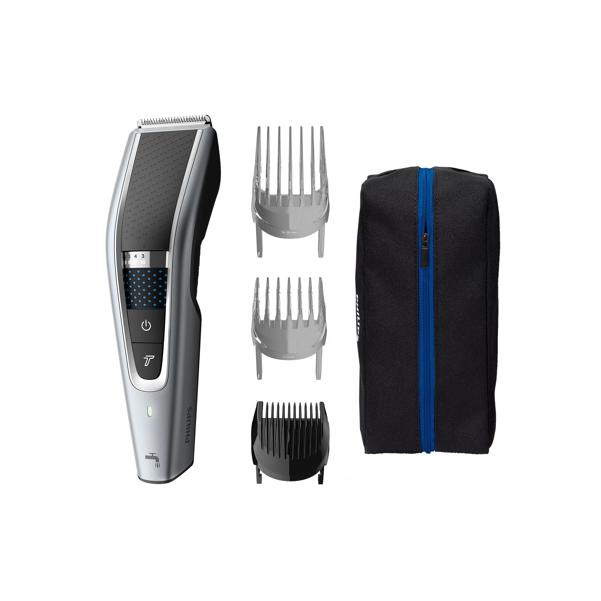 فيليبس ماكينة حلاقة شعر  HC5630/13 سلسلة 5000 قابلة للغسل مجموعة 4 قطع