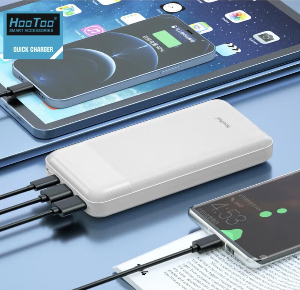 باور بنك سبيدي سيريز بسعة 20000 بمخرجين USB و منفذ تايب سي ومنفذ مايكرو يو اس بي لشحن البطارية و قوة 22.5 وات شحن سريع و 20 وات