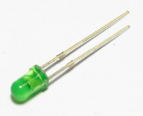 لمبة LED خضراء شفافة 3 مم | 3mm Green Clear LED