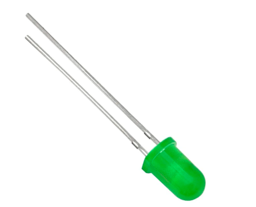 لمبة LED خضراء 5 مم (شفافة) | Green LED 5mm (Trans...