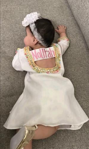 فستان بالاسم رمضان -حسب الطلب