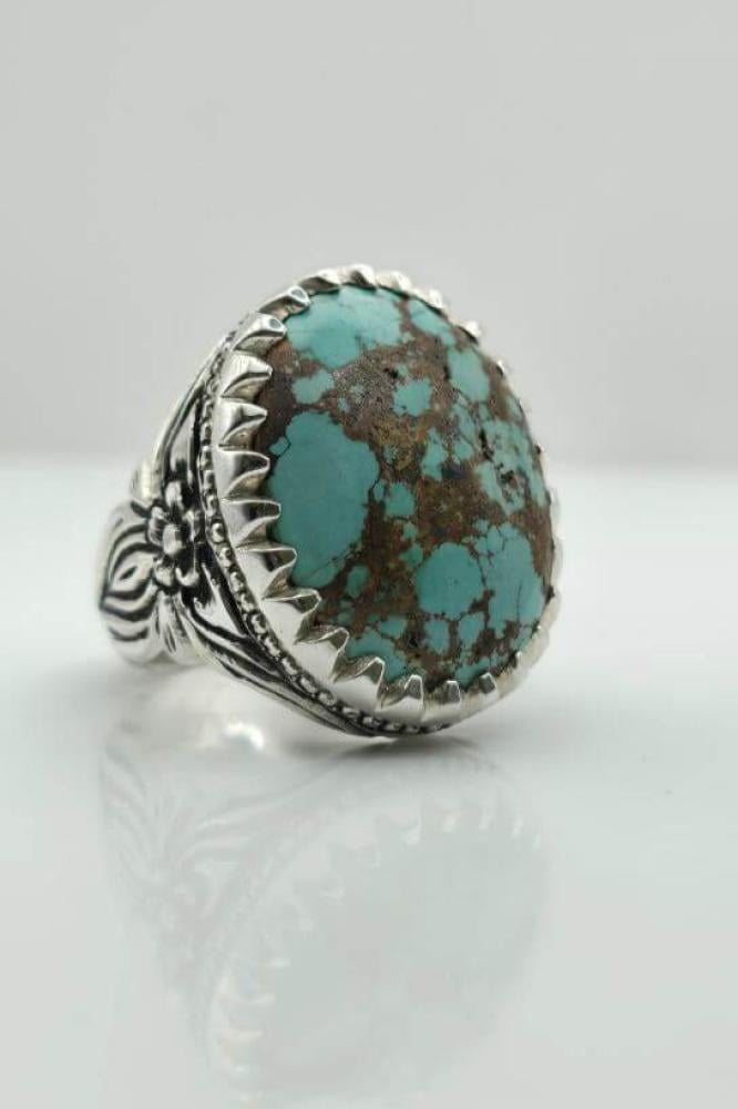 خاتم فيروز نيشابوري  صياغة يدوية فاخرة