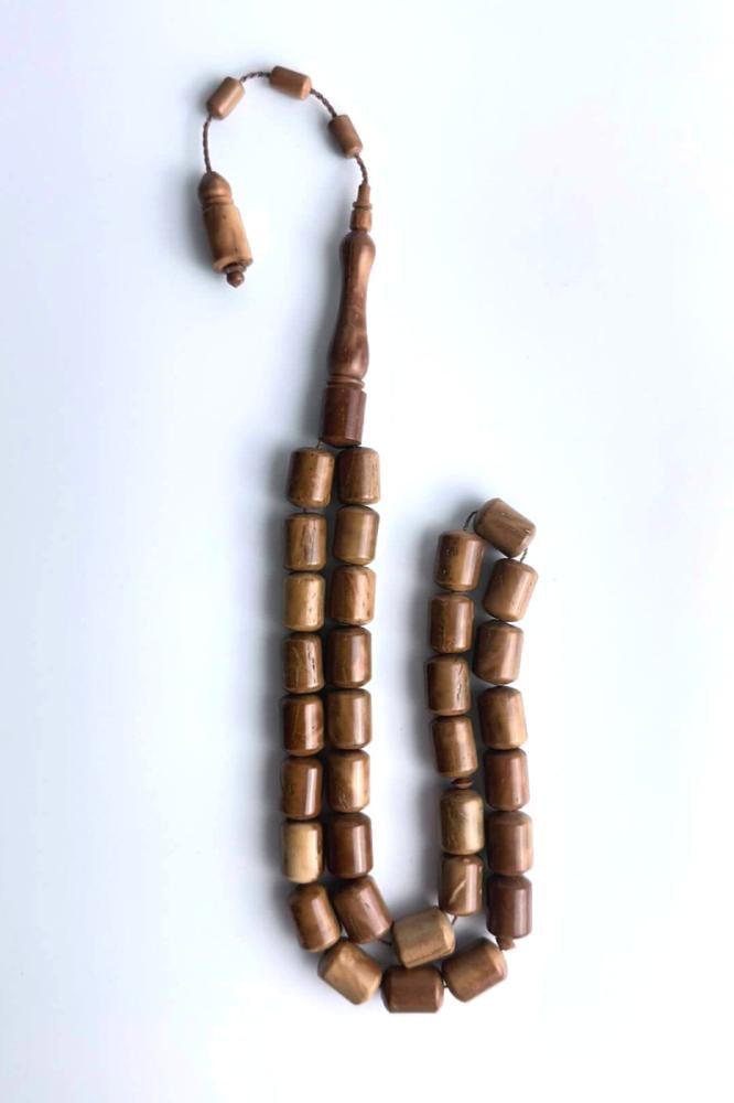 سبحة خشب الكوك برميلي