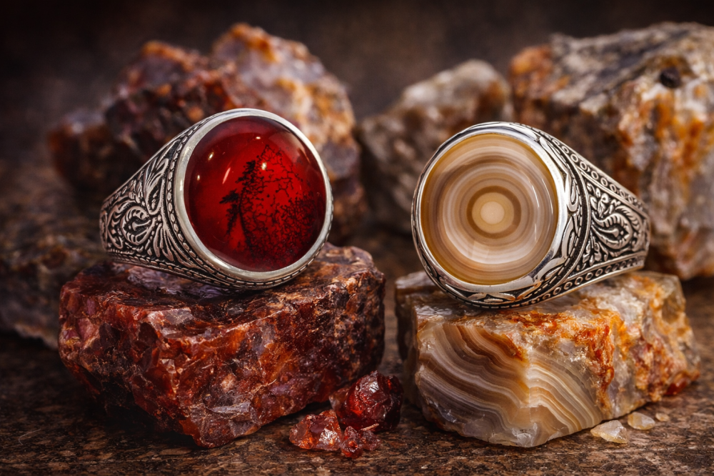 حجر العقيق: أنواعه وقيمته في عالم المجوهرات