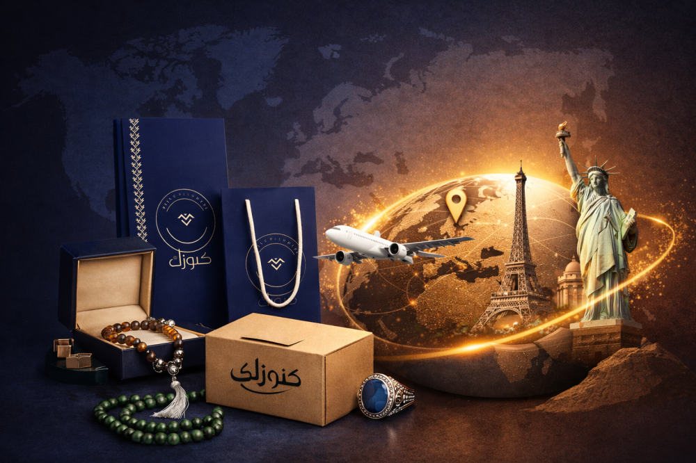 هل يشحن متجر كنوزك إلى خارج السعودية؟ (دليل التوصيل الدولي)