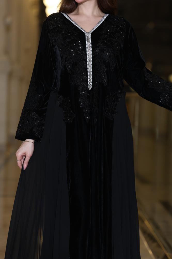 جلابية مخمل  شتوية راقية