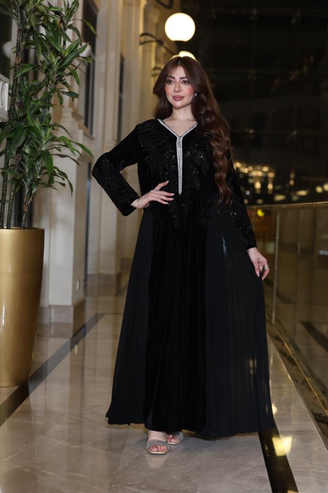 جلابية مخمل  شتوية انيقة