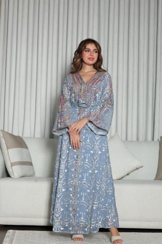 جلابيه استقبال مطرزه تطريز كميوتر