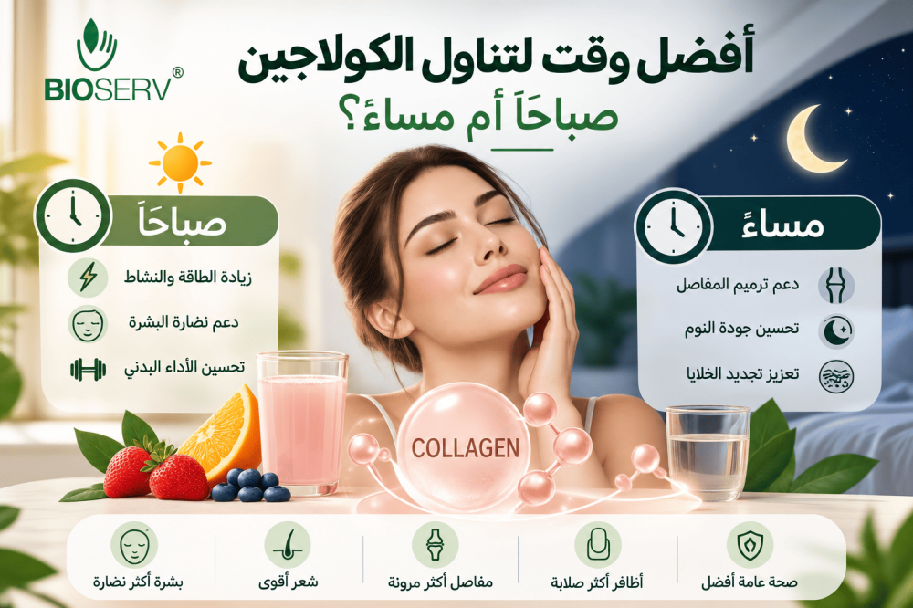 أفضل وقت لتناول الكولاجين: صباحًا أم مساءً؟