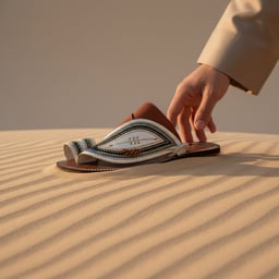 صنادل شرقي مطرزة يدوياً